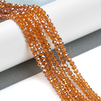 Electroplate Glass Beads Strands EGLA-A034-T3mm-A19-1
