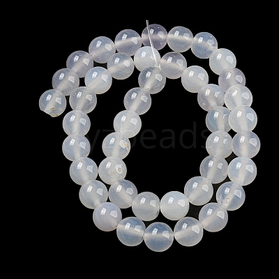 Natural White Agate Beads AGAT-8D-16-1