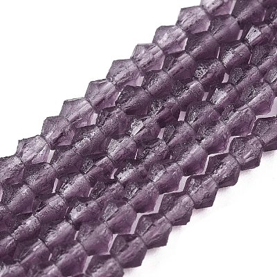 Imitate Austrian Crystal Frosted Glass Beads Strands EGLA-A039-T6mm-MD04-1