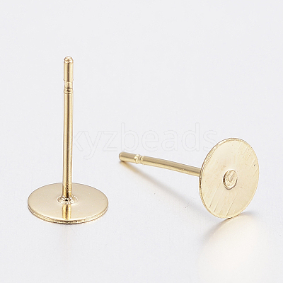 304 Stainless Steel Stud Earring Findings STAS-G179-55G-6mm-1