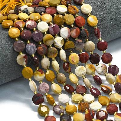 Natural Mookaite Beads Strands G-C116-A111-01-1