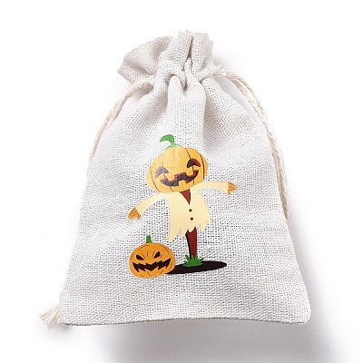 Halloween Cotton Cloth Storage Pouches LS-ABAG-M004-01E-1