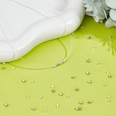100Pcs 2 Styles 925 Sterling Silver Tube Beads FIND-GO0001-46-1