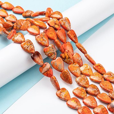 Natural Imperial Jasper Bead Strands G-C074-04G-1