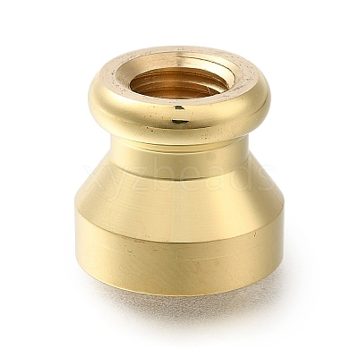 Christmas Golden Tone Wax Seal Brass Stamp Heads AJEW-A058-01F-1