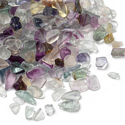 Natural Green Fluorite Chip Beads G-M364-06-1