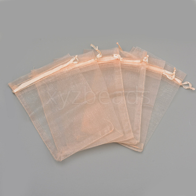 Organza Gift Bags with Drawstring OP-R016-17x23cm-23-1