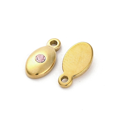 Real 14K Gold Plated 304 Stainless Steel Charms STAS-R005-09G-04-1