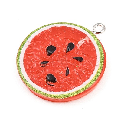 Opaque Resin Imitation Fruit Pendants LS-RE-CBA3138-01A-P-1