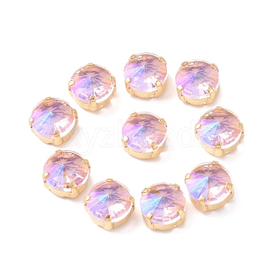 Moonlight Effect Flat Round Sew on Rhinestone RGLA-G018-01A-05-1