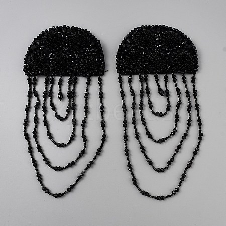Felt & Glass Brooches JEWB-WH0028-36B-1