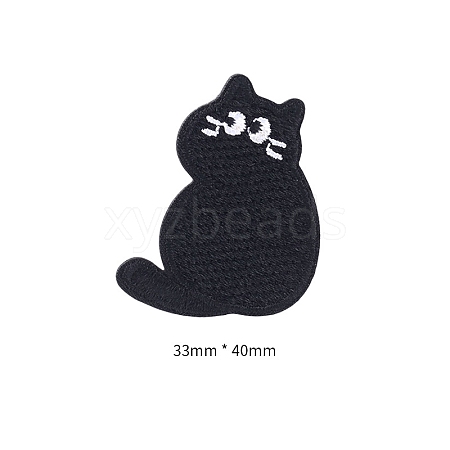 Computerized Embroidery Cloth Self Adhesive Patches PW-WG92138-08-1