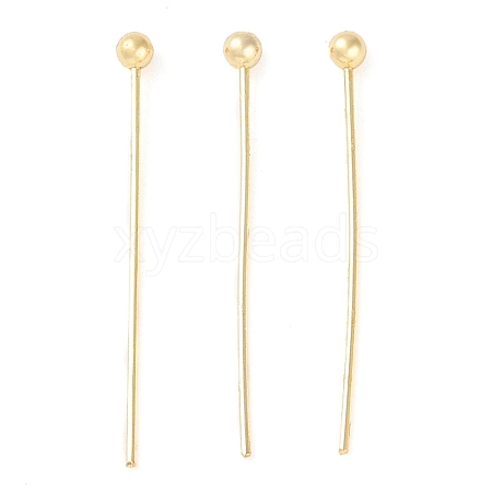 Brass Ball Head Pins KK-N254-49B-G-1