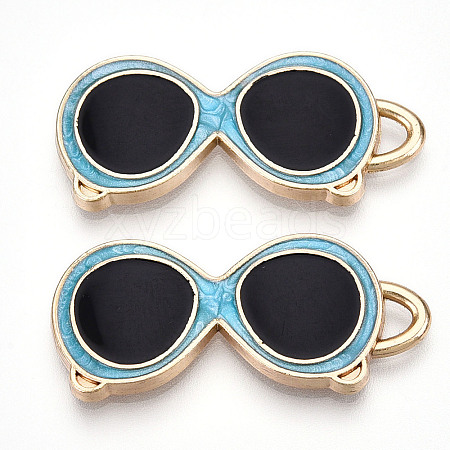 Alloy Enamel Pendants ENAM-T022-19B-1