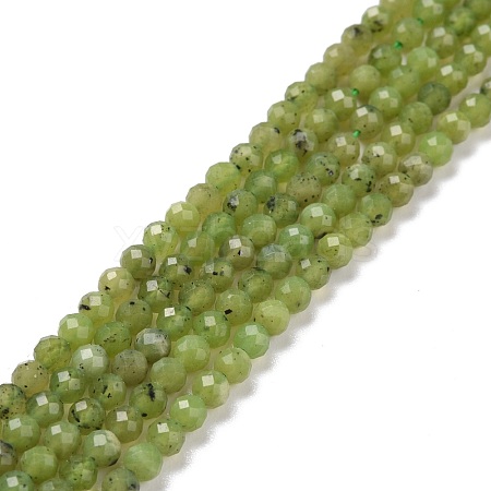 Natural Olive Jade Beads Strands G-D463-13B-1
