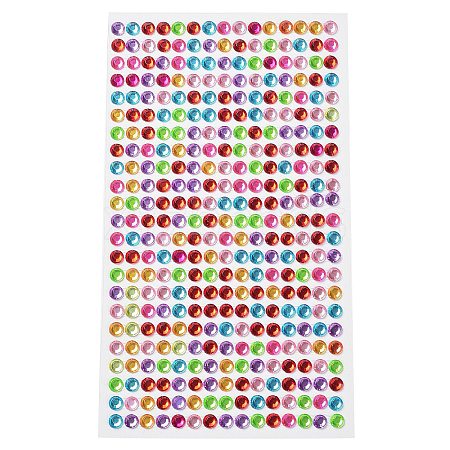 Self Adhesive Acrylic Rhinestone Stickers STIC-PW0012-01A-1