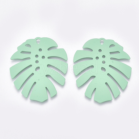 Spray Painted Iron Pendants IFIN-S703-08B-1