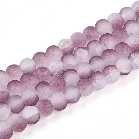 Crackle Glass Beads X1-GLAA-N009-6mm-05-1