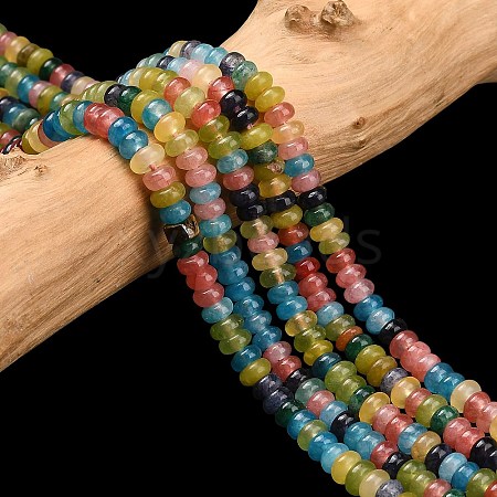 Natural White Jade Beads Strands G-L635-A02-4x2mm-02-1