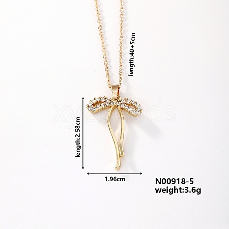 Fashionable and Elegant Butterfly Brass Rhinestone Pendant Necklaces QH8732-3-1