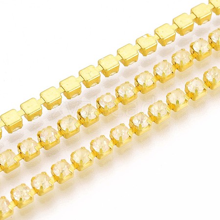 Iron Rhinestone Cup Chains CH-T006-05A-10-1