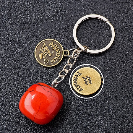 Natural Red Jasper Keychain PW-WG6B815-11-1