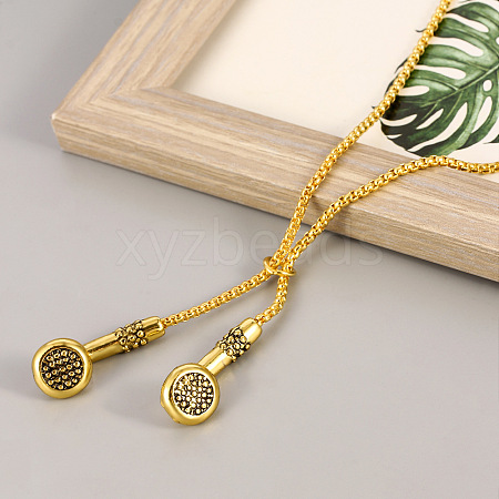Hip Hop Alloy Earphone Pendant Necklaces for Men Women WG4D617-01-1