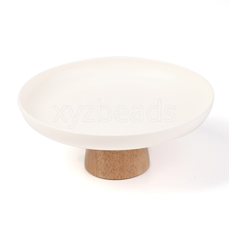 Round ABS Desktop Storage Tray AJEW-G028-03C-1