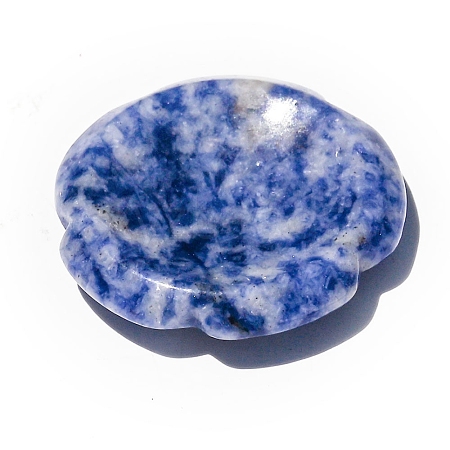 Natural Blue Spot Jasper Worry Stone for Anxiety PW-WG35396-04-1