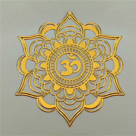 Chakra Theme Self Adhesive Brass Stickers DIY-OC0002-40C-1
