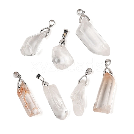 Natural Quartz Crystal Pendants G-K377-01P-1