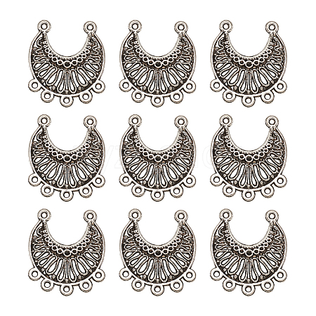 Tibetan Style Alloy Chandelier Components Links PALLOY-TA0001-21AS-1