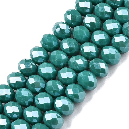 Electroplate Glass Beads Strands LS-EGLA-A044-P8mm-A31-1