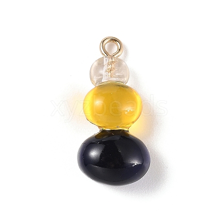 Three Color Resin Pendants RESI-Z016-01C-LG-1