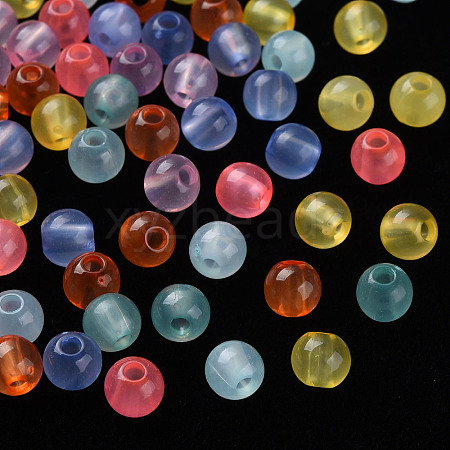 Transparent Acrylic Beads MACR-S370-I6mm-1