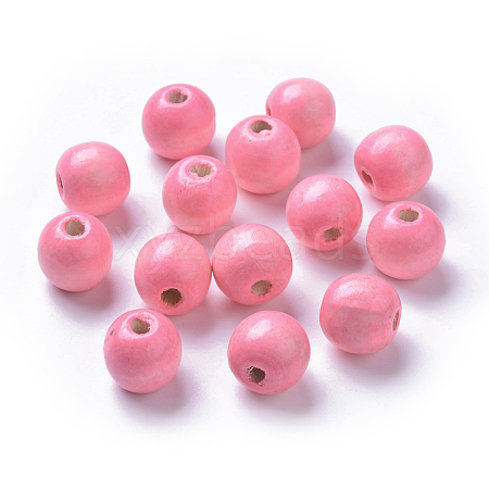 Dyed Natural Wood Beads WOOD-Q006-20mm-07-LF-1