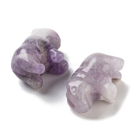 Natural Amethyst Carved Figurines DJEW-L023-F02-1