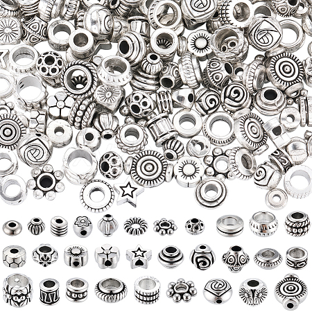 8 Bags Tibetan Style Alloy Beads FIND-SC0017-89-1