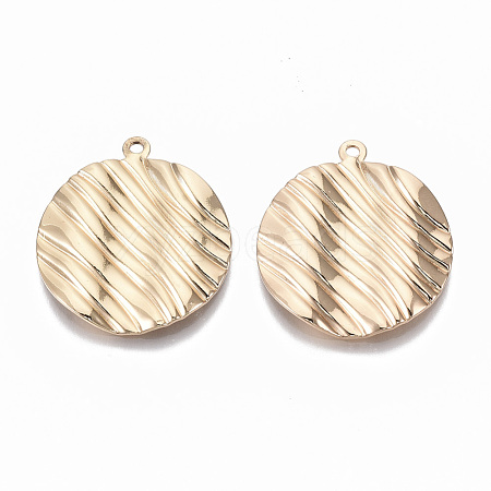 Eco-Friendly Iron Pendants X-IFIN-T015-031G-NR-1