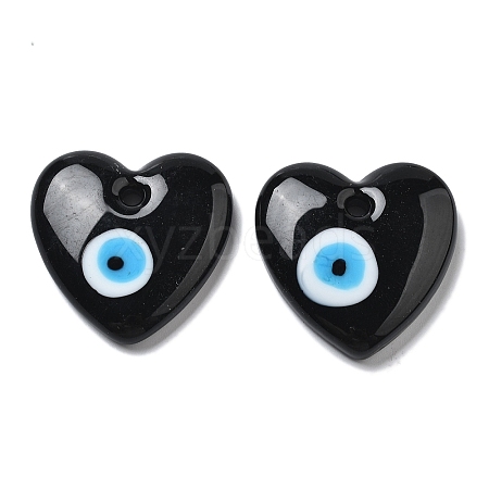 Handmade Evil Eye Lampwork Pendants LAMP-F035-11D-1