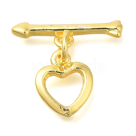 Brass Toggle Clasps KK-B121-04G-1