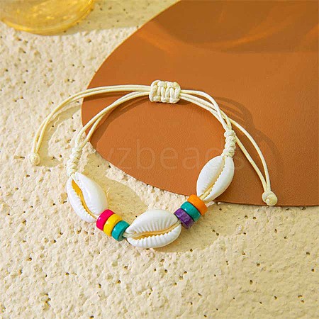 Bohemian Shell Braided Beaded Bracelets MO6644-10-1