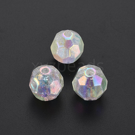 Transparent Acrylic Beads PACR-T011-06-1