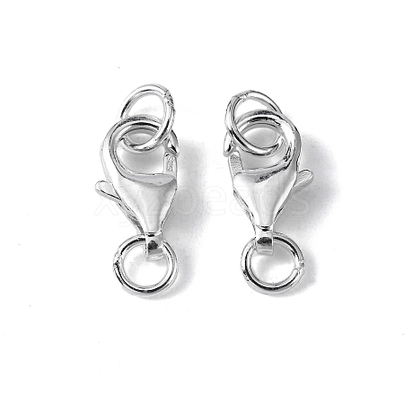 925 Sterling Silver Lobster Claw Clasps STER-I010-13mm-1