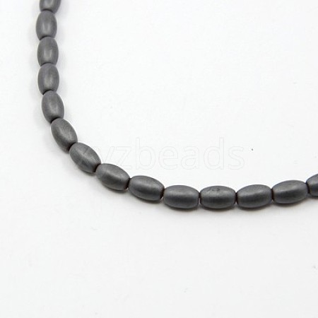 Non-magnetic Synthetic Hematite Beads Strands G-E075-02-1
