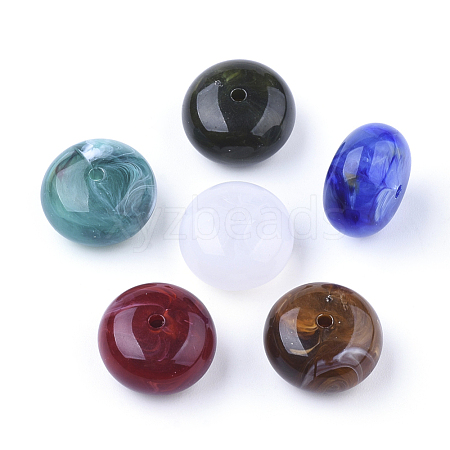 Acrylic Beads OACR-S017-50-1