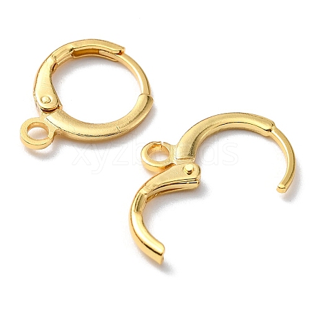 Brass Huggie Hoop Earring Findings KK-YW0001-51-1