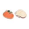 Thanksgiving Day Theme Alloy Enamel Pendants ENAM-T020-52G-01-2