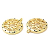 Brass Micro Pave Cubic Zirconia Pendants KK-P236-08G-2