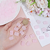 100Pcs Transparent Spray Painted Glass Beads GLAA-PA0001-60C-3